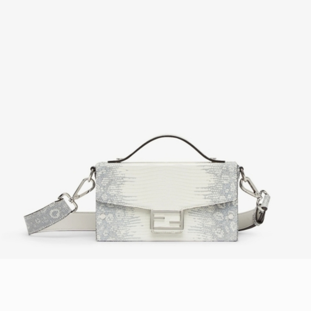 Fendi Men's Baguette Crossbody Exotic Lizard